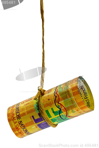 Image of Dangling Swiss Franc