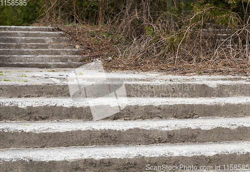 Image of old concrete staircase