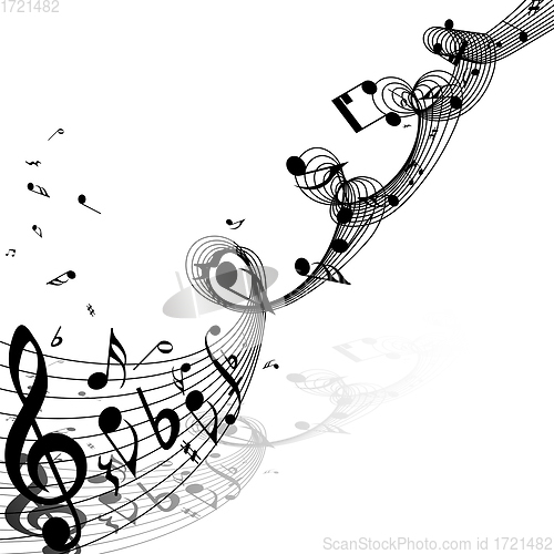 Image of Musical Notes Design