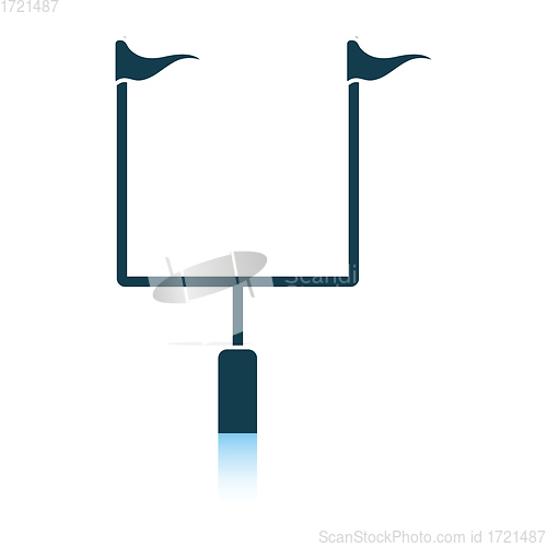 Image of American football goal post icon