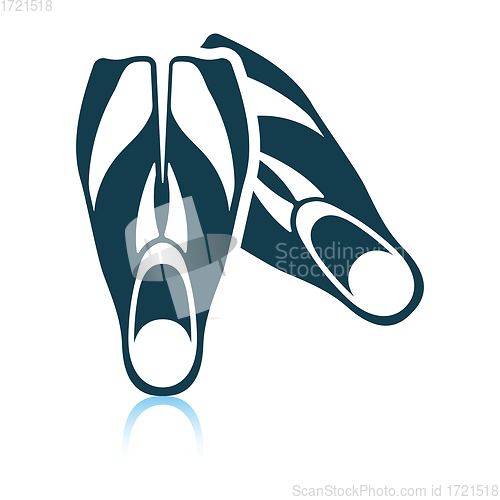 Image of Icon of swimming flippers 