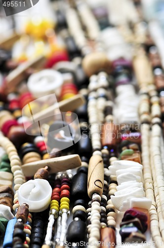 Image of Wood and seashell bead necklaces