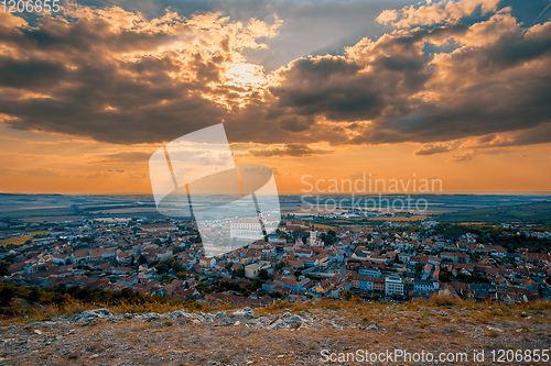 Image of Mikulov city and castle, Czech Republic