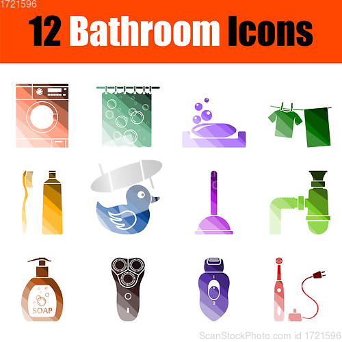 Image of Bathroom Icon Set