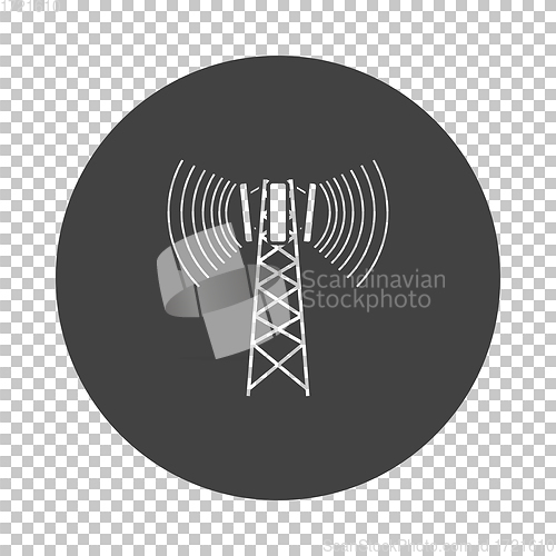 Image of Cellular broadcasting antenna icon