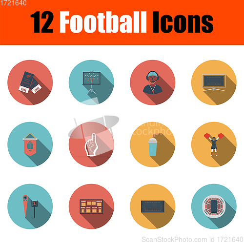 Image of Football Icon Set