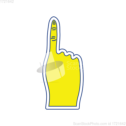 Image of Fans foam finger icon