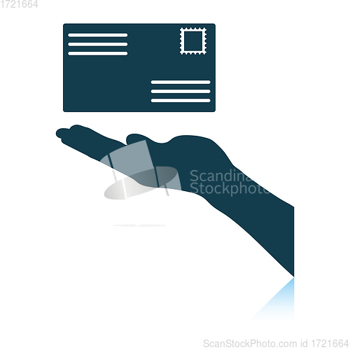 Image of Hand holding letter icon