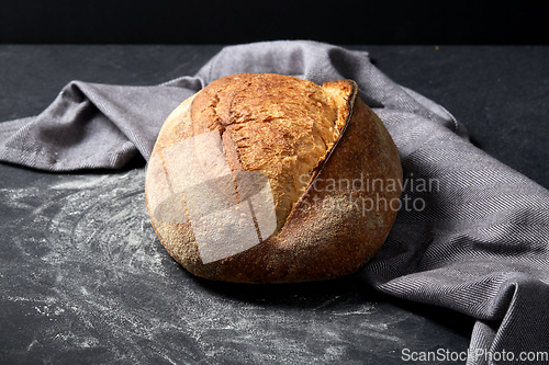 Image of homemade craft bread on table