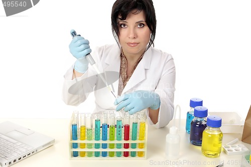 Image of Scientist in laboratory