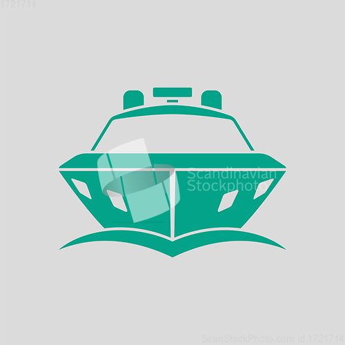 Image of Motor Yacht Icon Front View