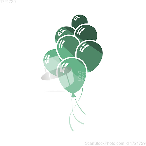 Image of Party balloons and stars icon