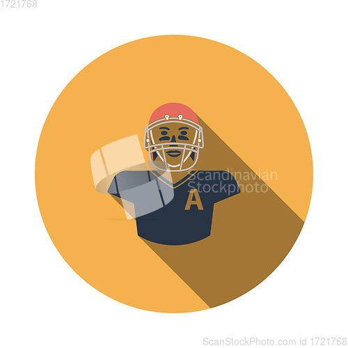 Image of American football player icon