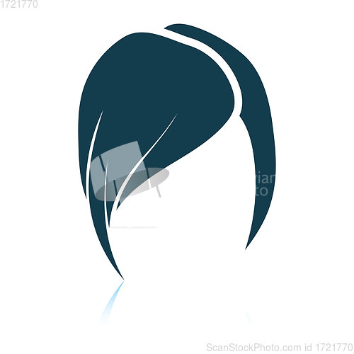 Image of Lady\'s hairstyle icon