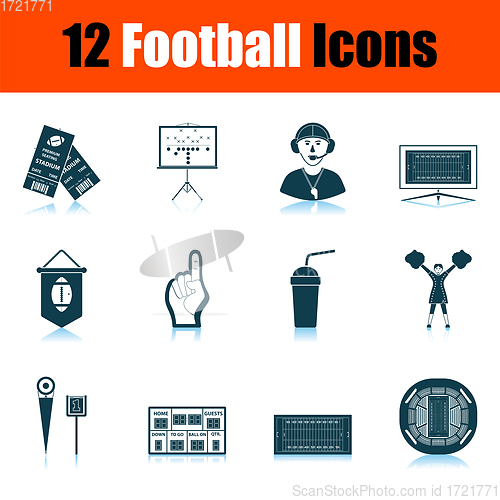 Image of Football Icon Set