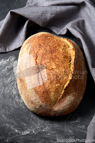Image of homemade craft bread on table