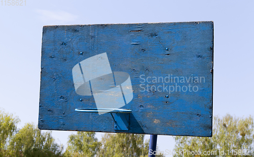 Image of blue basketball shield