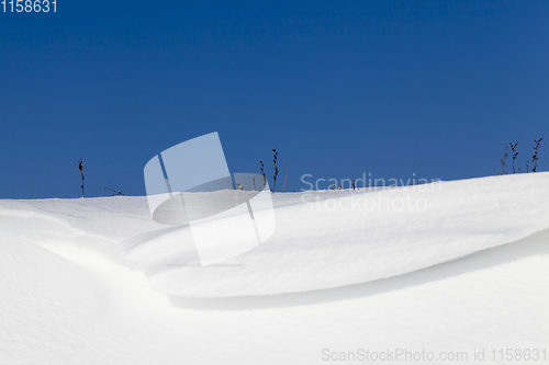 Image of beautiful snowdrift