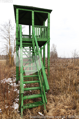 Image of wooden watchtower