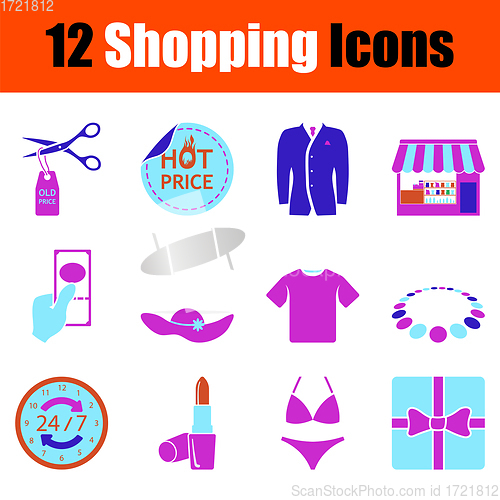 Image of Set of Shopping Icons