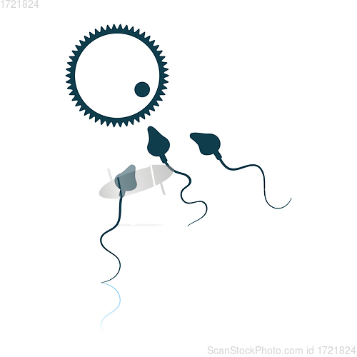 Image of Sperm And Egg Cell Icon