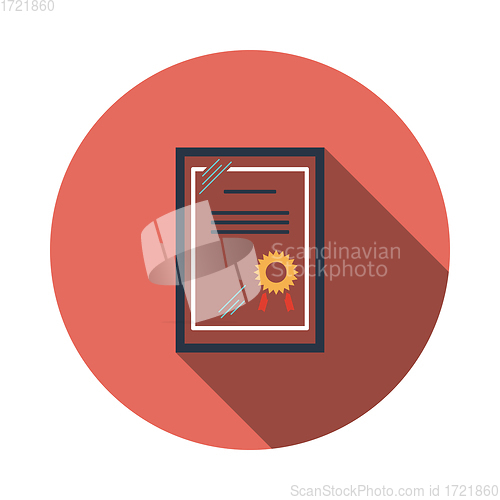Image of Certificate under glass icon