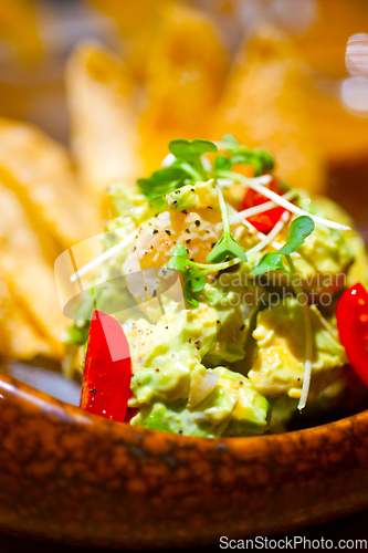 Image of avocado and shrimps salad