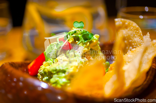 Image of avocado and shrimps salad