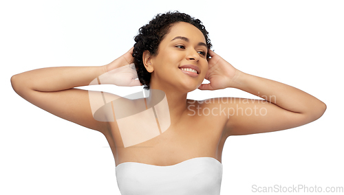 Image of portrait of young african american woman