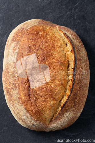 Image of homemade craft bread on table