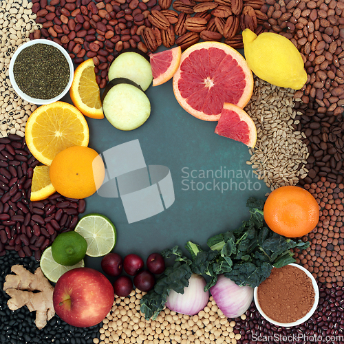 Image of Healthy Food High in Flavonoids and Polyphenols