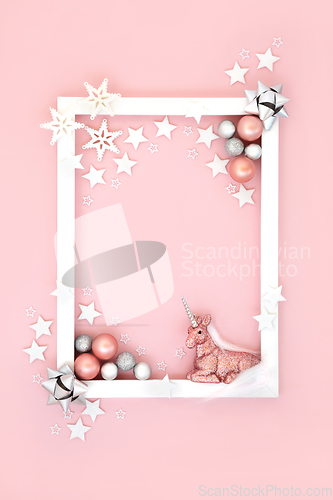 Image of Festive Magical Abstract Christmas and New Year Background