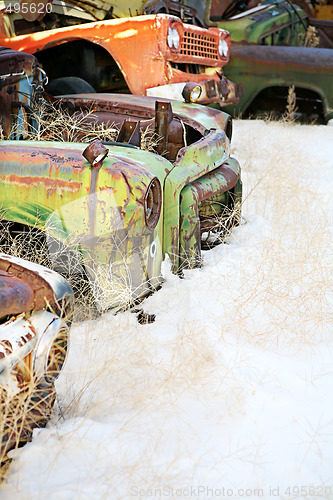 Image of abandoned cars