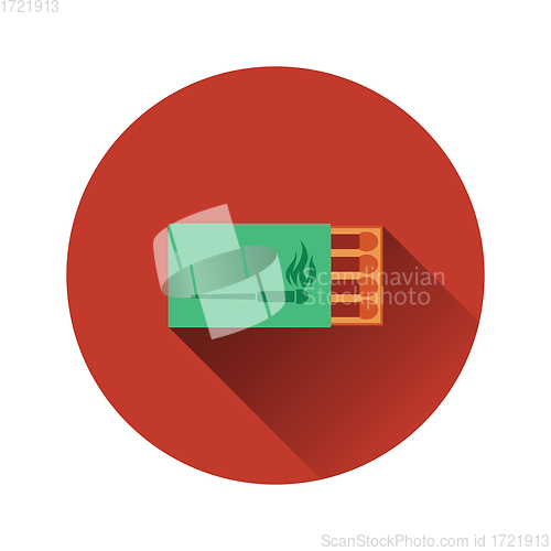 Image of Flat design icon of match box