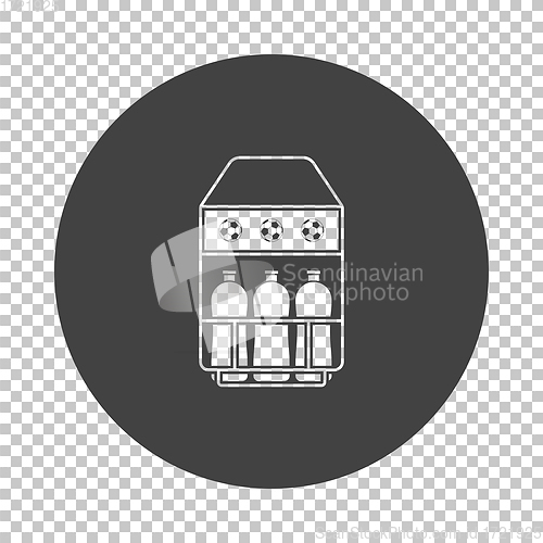 Image of Soccer field bottle container  icon