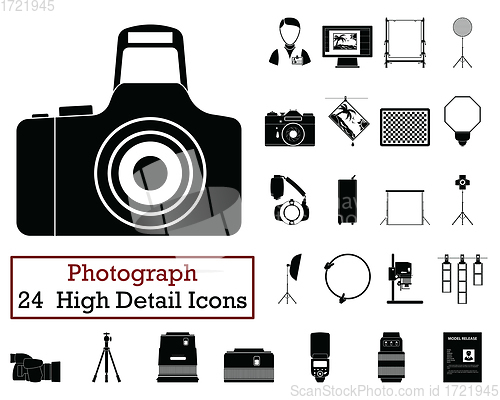 Image of Set of 24 Photography Icons