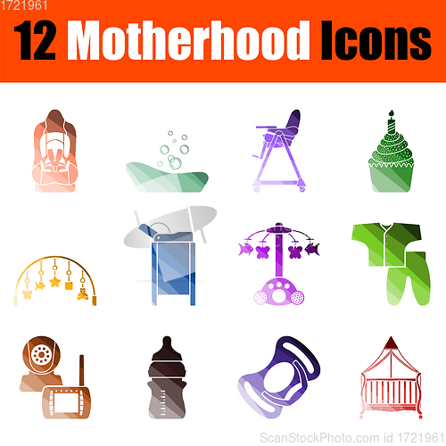 Image of Motherhood Icon Set