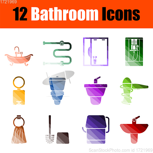 Image of Bathroom Icon Set