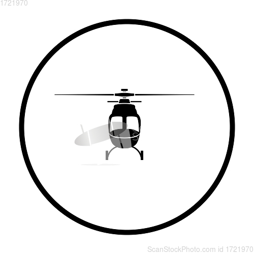 Image of Helicopter icon front view