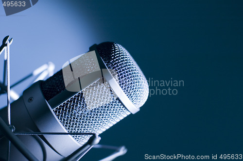 Image of Microphone in studio.