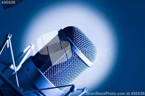 Image of Microphone in studio.