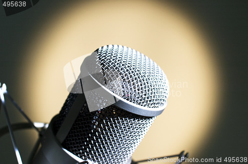 Image of Grey microphone.