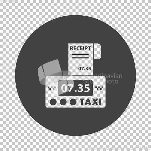 Image of Taxi meter with receipt icon