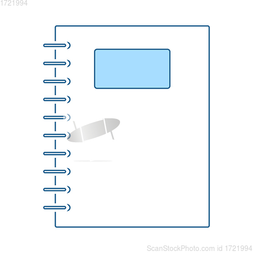Image of Exercise Book With Pen Icon