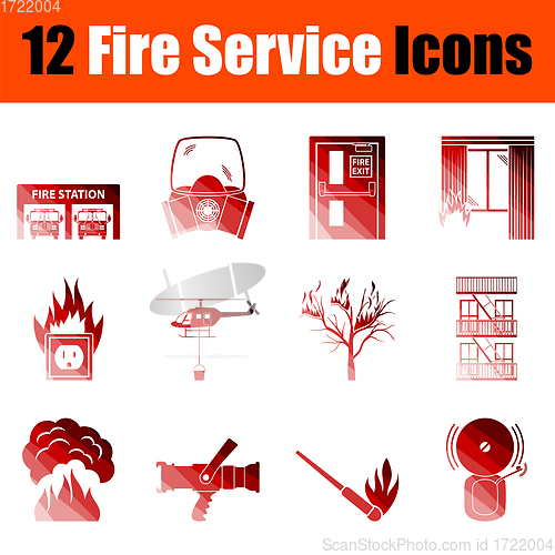 Image of Fire Service Icon Set