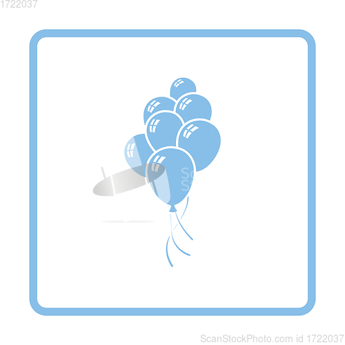 Image of Party balloons and stars icon
