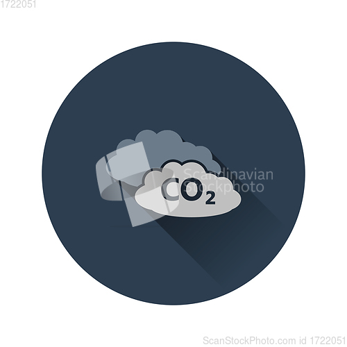 Image of CO 2 cloud icon