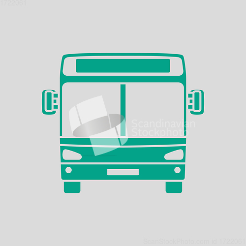 Image of City Bus Icon Front View