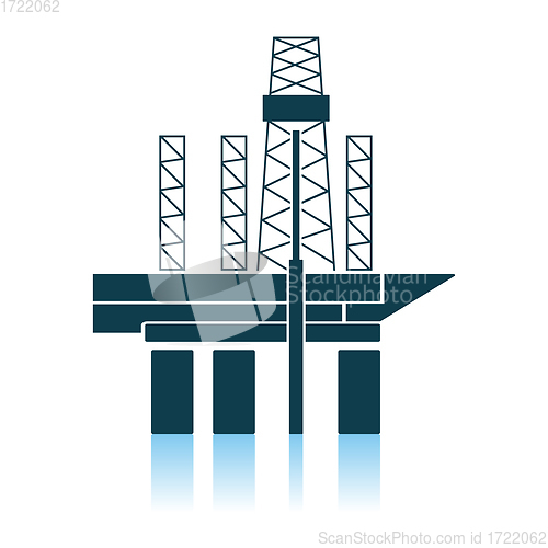 Image of Oil Sea Platform Icon