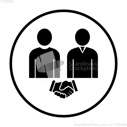 Image of Two Man Making Deal Icon